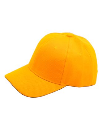 Plain Mustard Baseball Hat with Adjustable Band