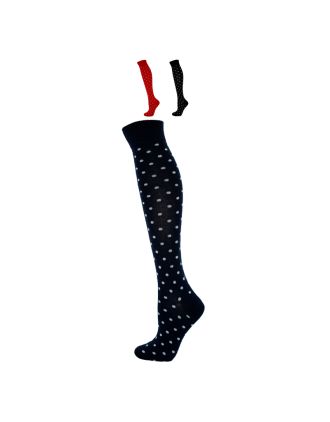 Polka Dot Design Assorted Color Knee High Socks