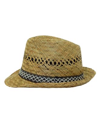 Mens Straw Hat Trilby