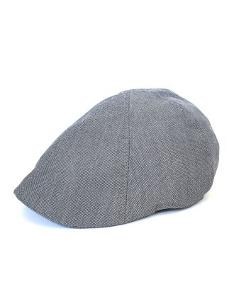 Mightly Dotted Grey Six Panel Flat Cap