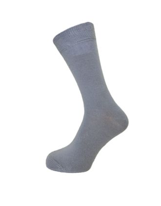 Men's Plain Frost Grey Ankle Socks