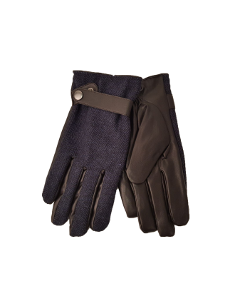 Men Herringbone Design Gloves