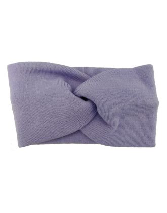 Violet Knitted Headband Bow Style