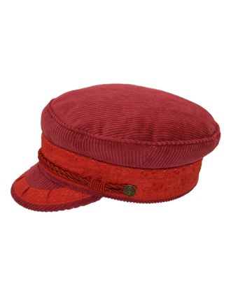 Floral Red Captain's Hat