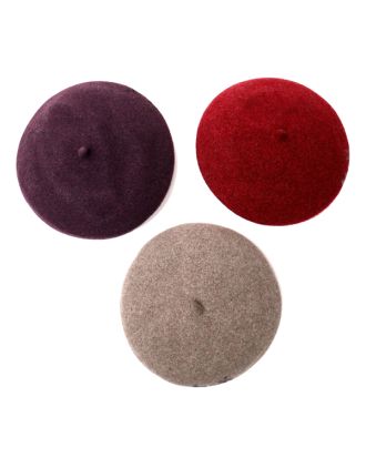 "Mod's" Plain Colours French Beret 100% Wool