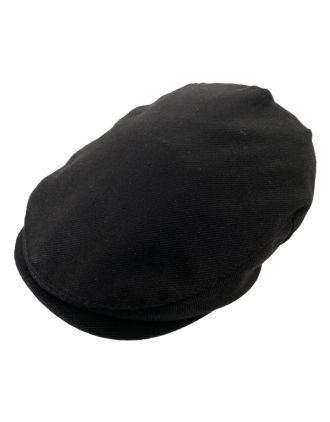Plain Black Flat Cap