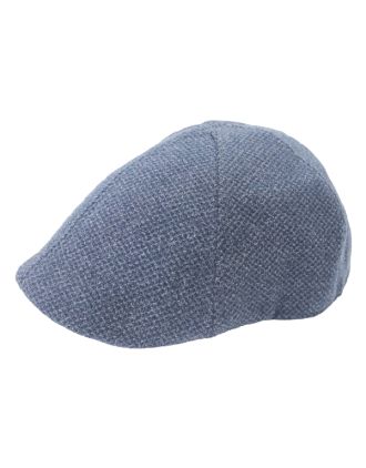  Blue Spotty Six Panel Flat Cap