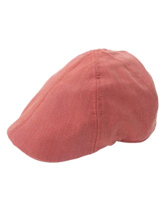 Pink Six Panel Flat Cap