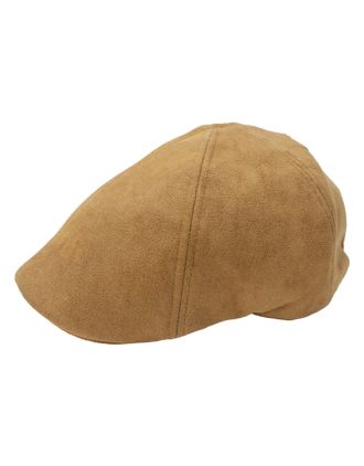 Caramel Six Panel Flat Cap