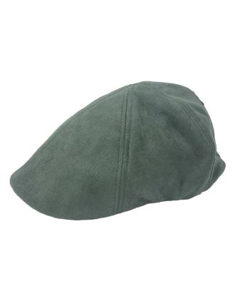Green Six Panel Flat Cap