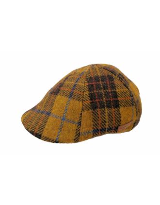 Six Panel Brown Tartan Design 