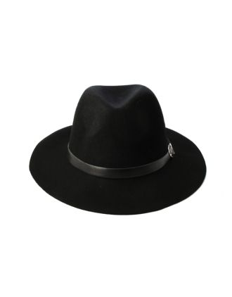 Black Fedora with Belt