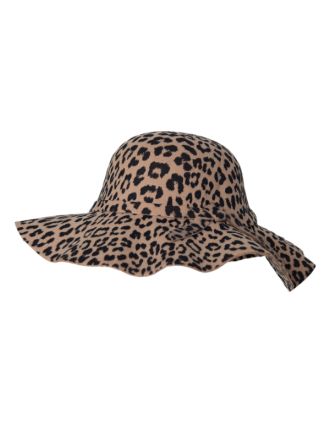 Leopard Print Floppy Hat