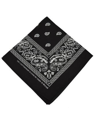 Designs On Black Bandana - BND-023