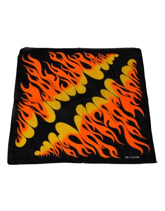 Yellow and Orange Flames Bandana