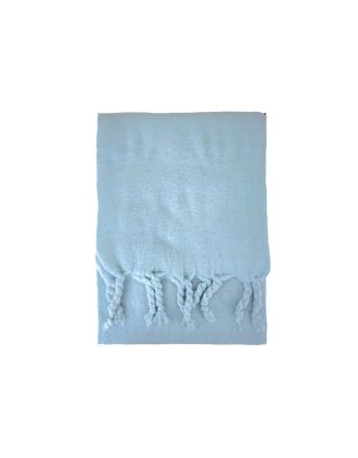Tasseled Sky Blue Scarf
