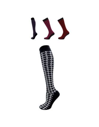 Knee High Assorted Dog Teeth Design Socks