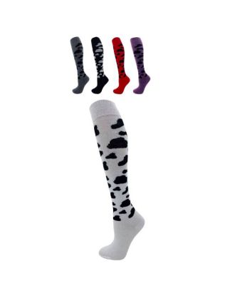 Knee High Assorted Cow Print 