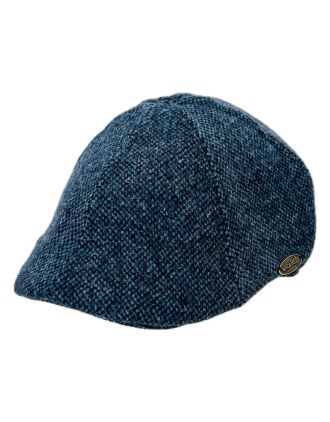 Tweed Blue Marl Six Panel Cap