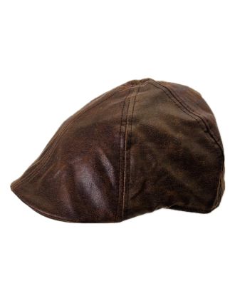 Brown Polyester Six Panel Cap