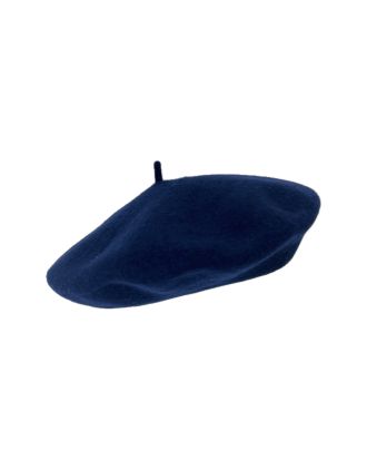 Blue Wool French Beret