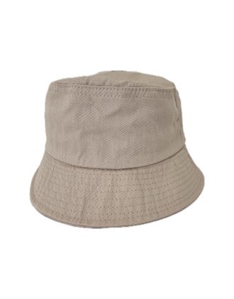 Plain Beige Bucket Hat