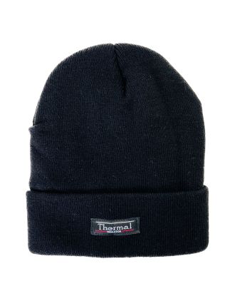 Children's Black Winter Hats for Boys & Girls Fleece Lining - 5-8 years