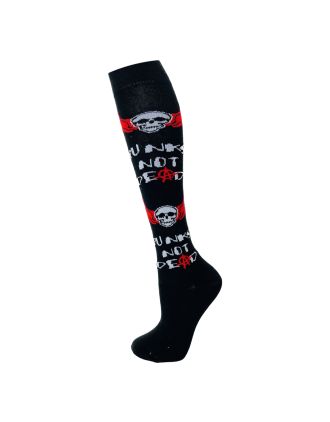 Punks Not Dead Woman Knee High Socks