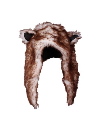 White and Brown Faux Fur