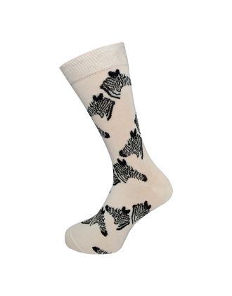 Zebra Print Ladies Ankle Socks