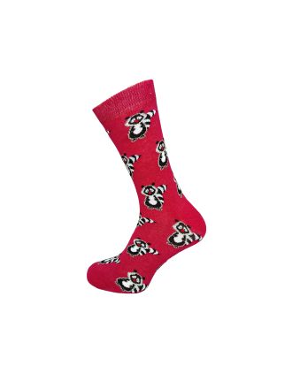Raccoon Design Ladies Ankle Socks