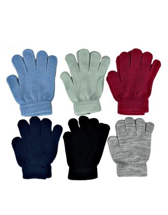 Assorted Plain Colours Kids Gloves GL-105