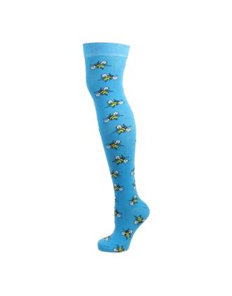 Bee on Assorted Colours Over the Knee Socks