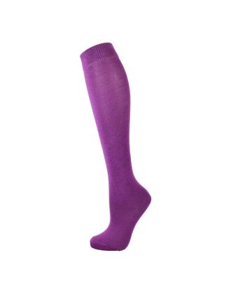 Plain Purple Kids Over the Knee Socks