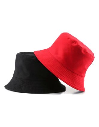 Reversible Red Bucket Hats