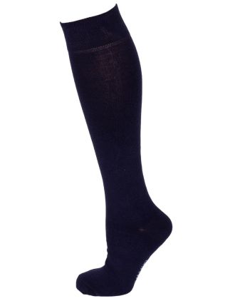 Plain Navy Men's Knee High Socks