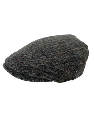 Wood Blend Grey High Quality Flat Cap Hats