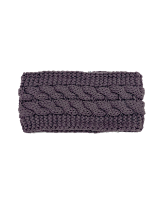 Mauve Kable Knitted Warmer Headband HB-007-4