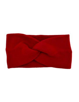 Red Knitted Headband Bow Style - H-0001-5