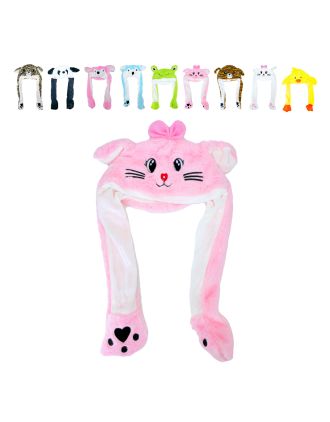 Macahel Assorted Animal Ear Moving Jumping Hats