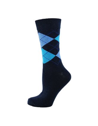 Ladies Mixed Argyle Design Assorted Ankle Socks