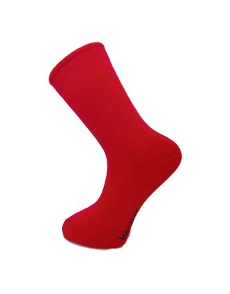 Plain Red Women Ankle Socks