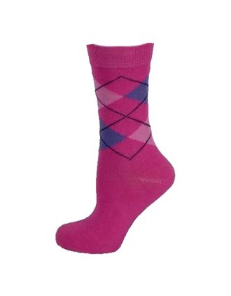 Argyle Light Design Assorted Women Ankle Socks