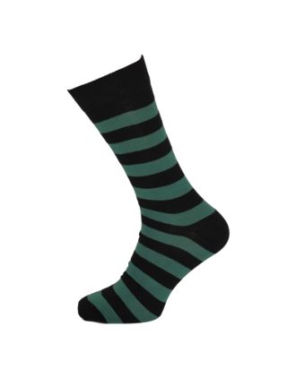 Ladies Assorted Thick Stripe  Ankle Socks