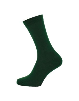 Ladies Plain Green Ankle Socks