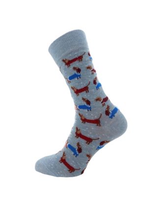 Cute Dachshund Design Ankle Socks 