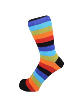 Maya Rainbow Striped Women Ankle Socks