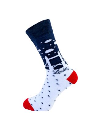 Winter London Bridge Men Ankle Socks