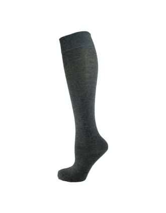 Plain Grey Knee High Socks