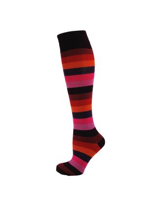Autumn Colours Thick Striped Knee High Socks
